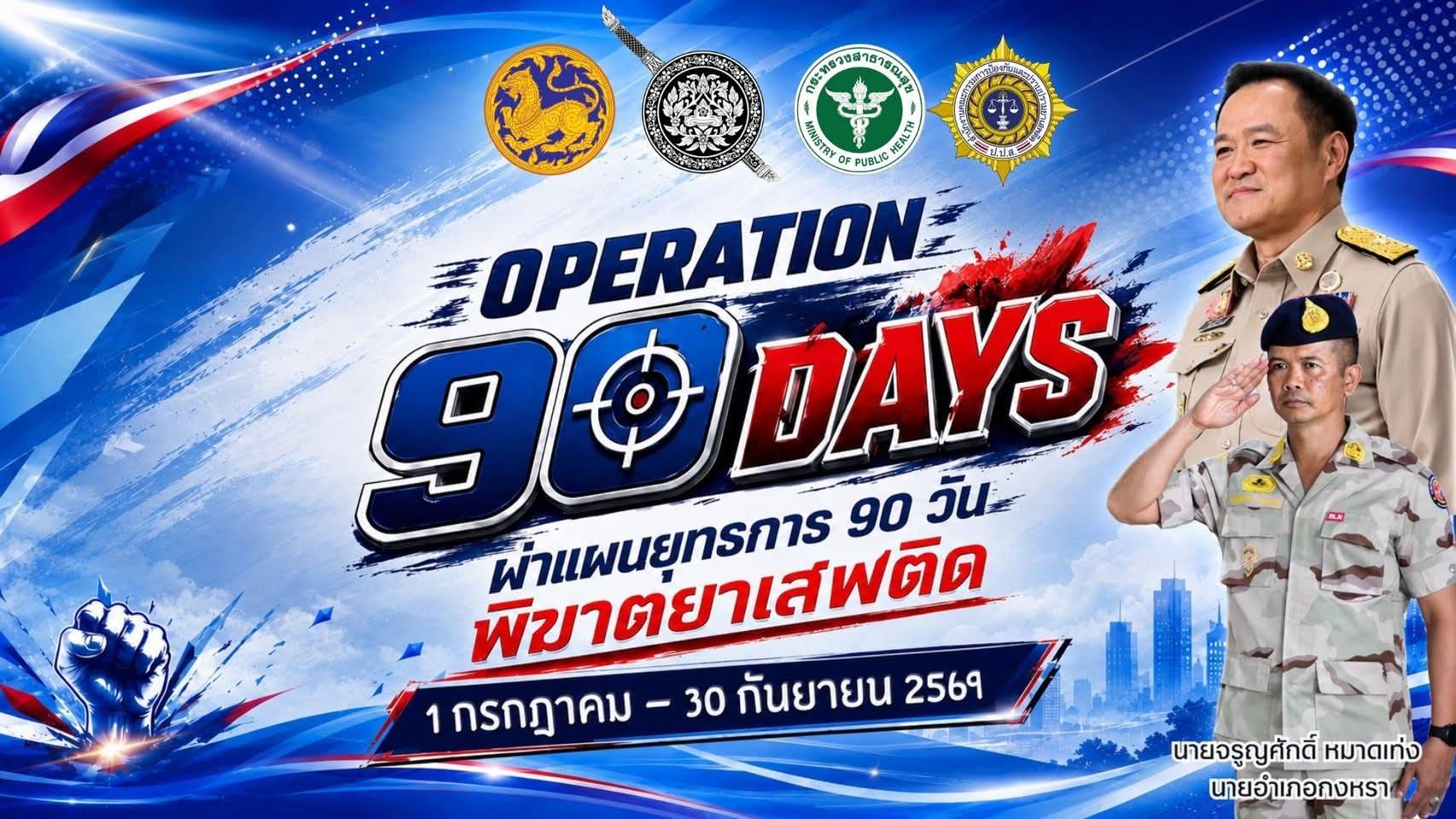 พช.กงหรา ร่วมใจขับเคลื่อนมาตรการ "Operation 90 Days" ลุยยุทธการ 90 วัน พิชิตปัญหายาเสพติด สร้างชุมชนเข้มแข็ง